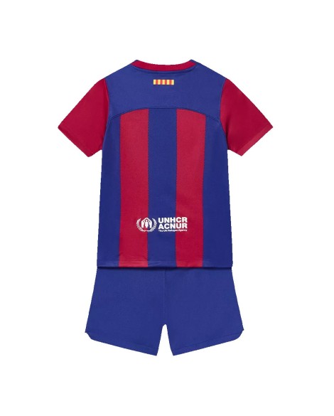 Youth Barcelona Jersey Kit 202324 Home