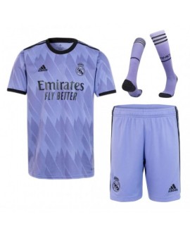 Youth Real Madrid Jersey Whole Kit 202223 Away