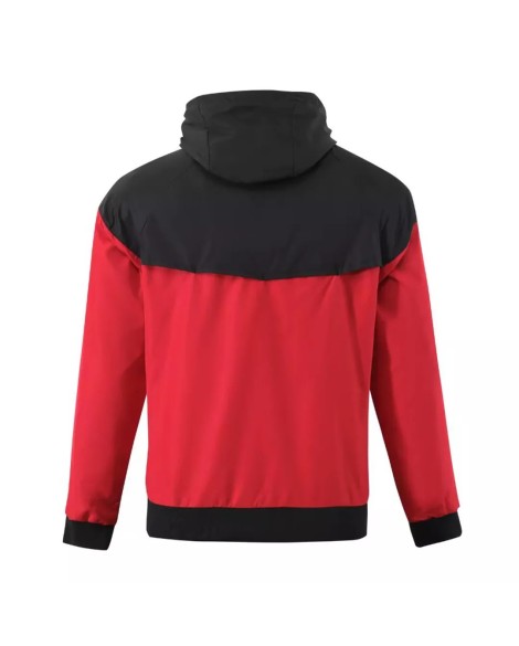 AC Milan Hoodie Sweatshirt 2023/24 - Black&Red