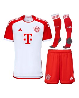 Youth Bayern Munich Jersey Whole Kit 202324 Home