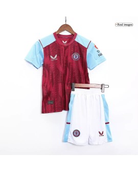 Youth Aston Villa Jersey Kit 2023/24 Home