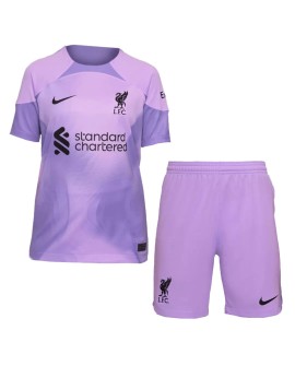 Youth Liverpool Goalkeeper Jersey Kit 2022/23