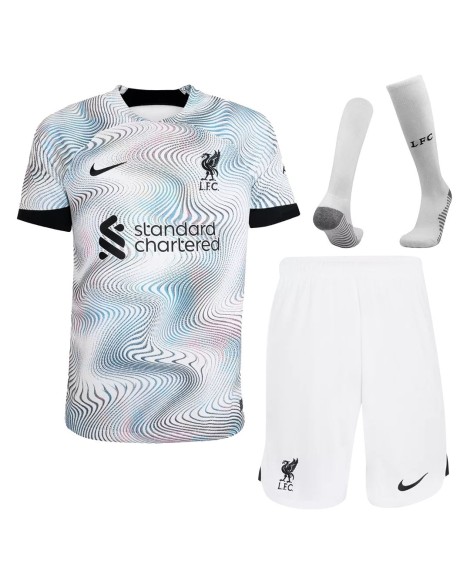 Youth Liverpool Jersey Whole Kit 202223 Away