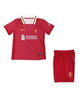 Liverpool Home Jersey Kit 2024/25 Kids(Jersey+Shorts)