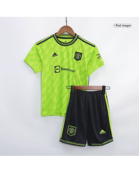 Youth Manchester United Jersey Kit 2022/23 Third