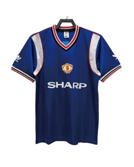 Retro 1985 Manchester United Away Soccer Jersey