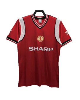 Retro 1985 Manchester United Home Soccer Jersey