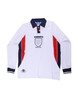 England Home Jersey Retro 1998 By - Long Sleeve