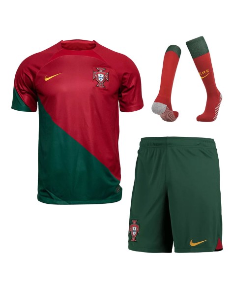 Portugal Jersey Whole Kit 2022 Home World Cup