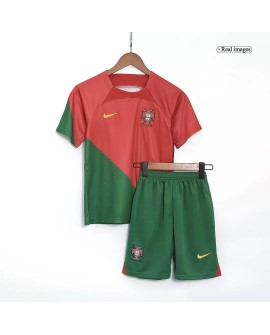 Youth Portugal Jersey Kit 2022 Home