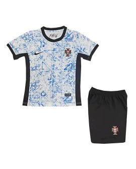 Portugal Away Jersey Kit EURO 2024 Kids(Jersey+Shorts)