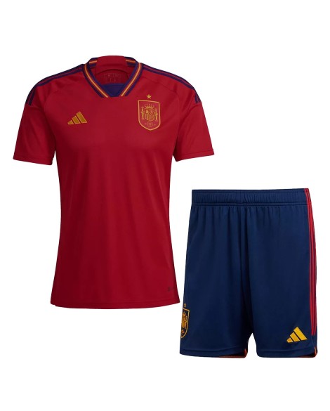 Spain Jersey Kit 2022 Home World Cup