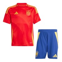 Spain Home Jersey Kit EURO 2024 Kids(Jersey+Shorts)