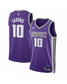 Men's Sacramento Kings Domantas Sabonis #10 Purple 2022/23 Swingman Jersey - Icon Edition