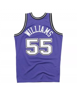 Men's Sacramento Kings Jason Williams #55 Mitchell & Ness Purple Hardwood Classics Authentic Jersey