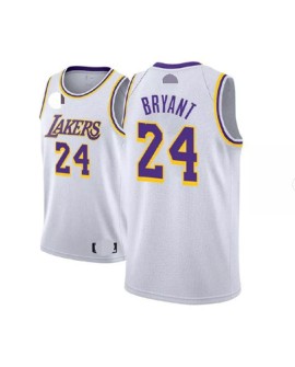 Men's Los Angeles Lakers Kobe Bryant #24 White Swingman Jersey - Association Edition