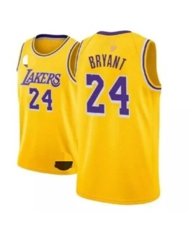 Men's Los Angeles Lakers Kobe Bryant #24 Yellow Swingman Jersey