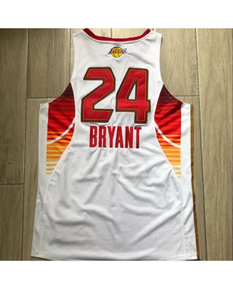 Retro All Star Kobe Bryant #24 White 2009 Swingman NBA Jersey