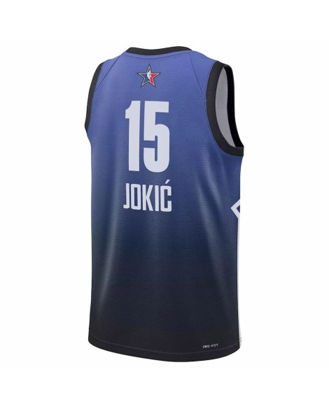 Men's Nikola Jokic Jordan Brand Blue 2023 NBA All-Star Game Swingman Jersey