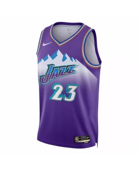 Men's Utah Jazz Lauri Markkanen #23 Nike Purple 2022/23 Swingman Jersey - Classic Edition