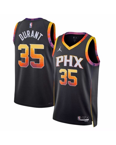 Men's Phoenix Suns Kevin Durant #35 Jordan Brand Black 2022/23 Swingman Jersey - Statement Edition