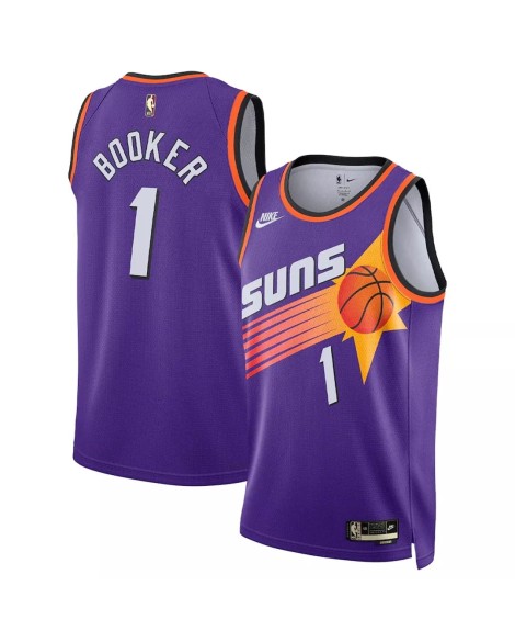 Men's Phoenix Suns Devin Booker #1 Nike Purple 2022/23 Swingman Jersey - Classic Edition