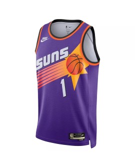 Men's Phoenix Suns Devin Booker #1 Nike Purple 2022/23 Swingman Jersey - Classic Edition
