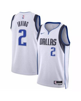 Men's Dallas Mavericks Kyrie Irving #2 Nike White 2022/23 Swingman Jersey - Association Edition