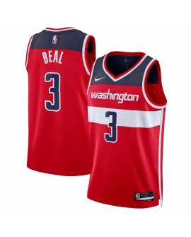 Men's Washington Wizards Bradley Beal #3 Nike Red 2022/23 Swingman Jersey - Icon Edition