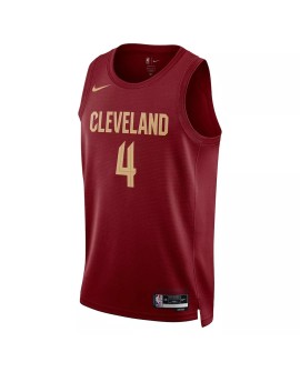 Men's Cleveland Cavaliers Evan Mobley #4 Nike Wine 2022/23 Swingman Jersey - Icon Edition