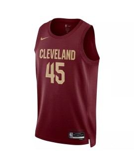 Men's Cleveland Cavaliers Donovan Mitchell #45 Nike Wine 2022/23 Swingman Jersey - Icon Edition