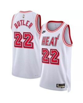Men's Miami Heat Jimmy Butler #22 White 22/23 Swingman Jersey - Classic Edition